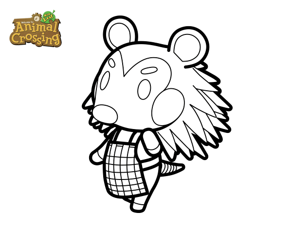 Dibujo de Animal Crossing: Pili para Colorear - Dibujos.net