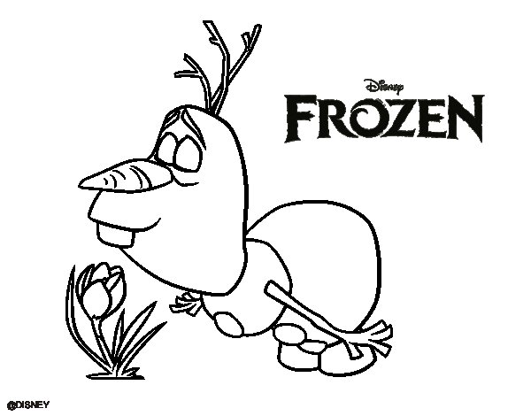olaf coloring pages with reindeer - photo #16