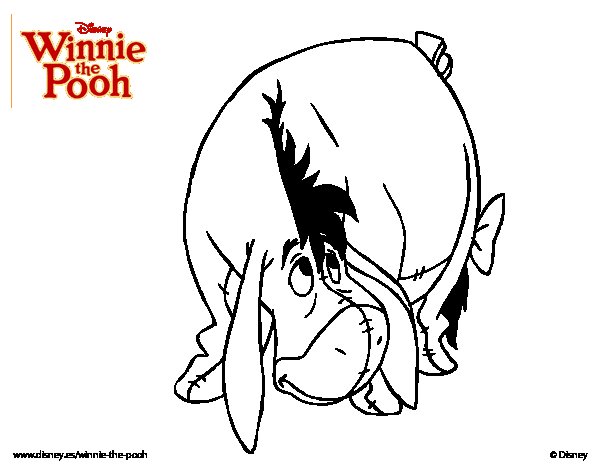 Dibujo de Winnie the Pooh - Igor para Colorear - Dibujos.net